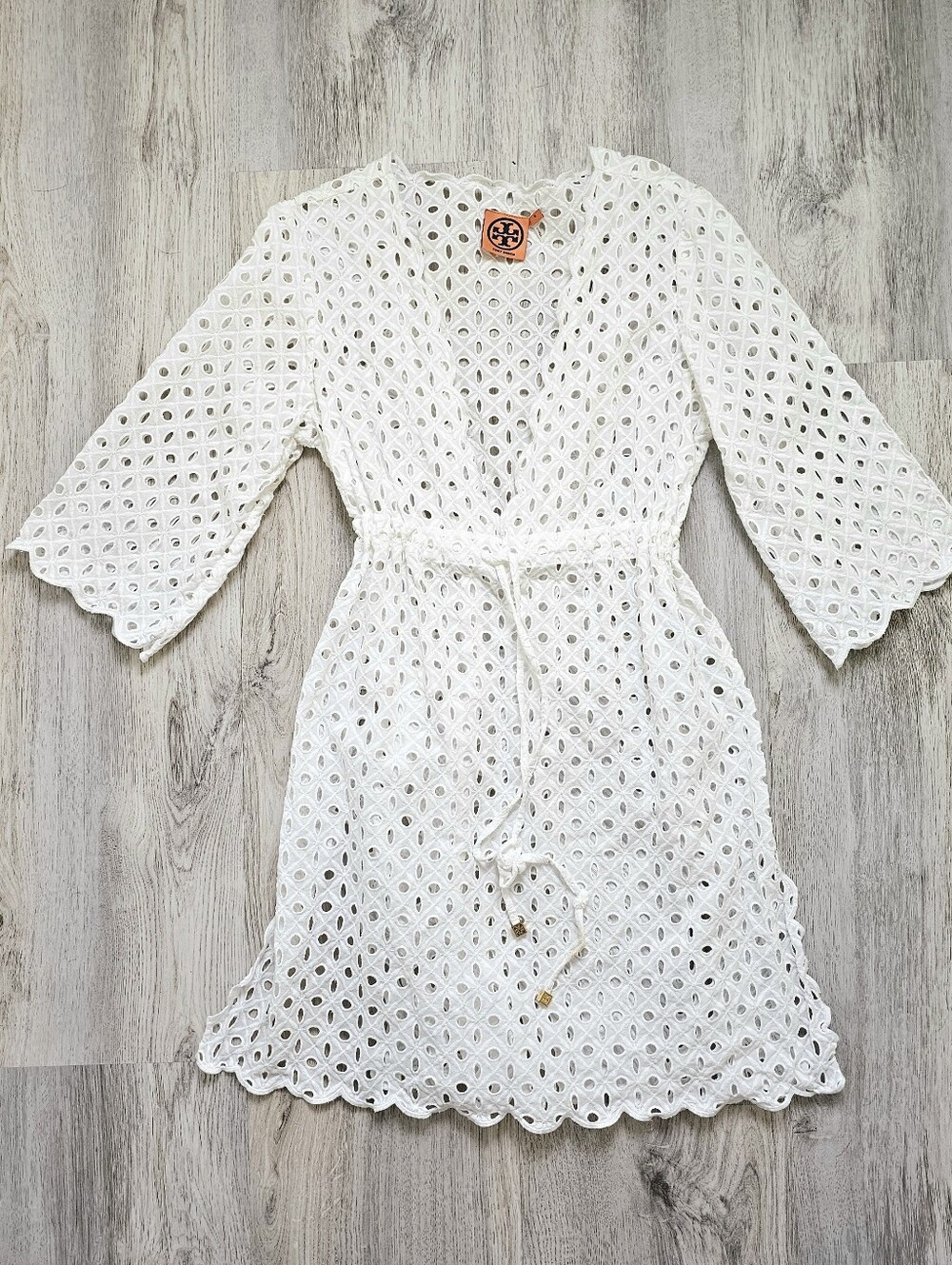 Tory Burch Cutout Cotton Swim Cover Up